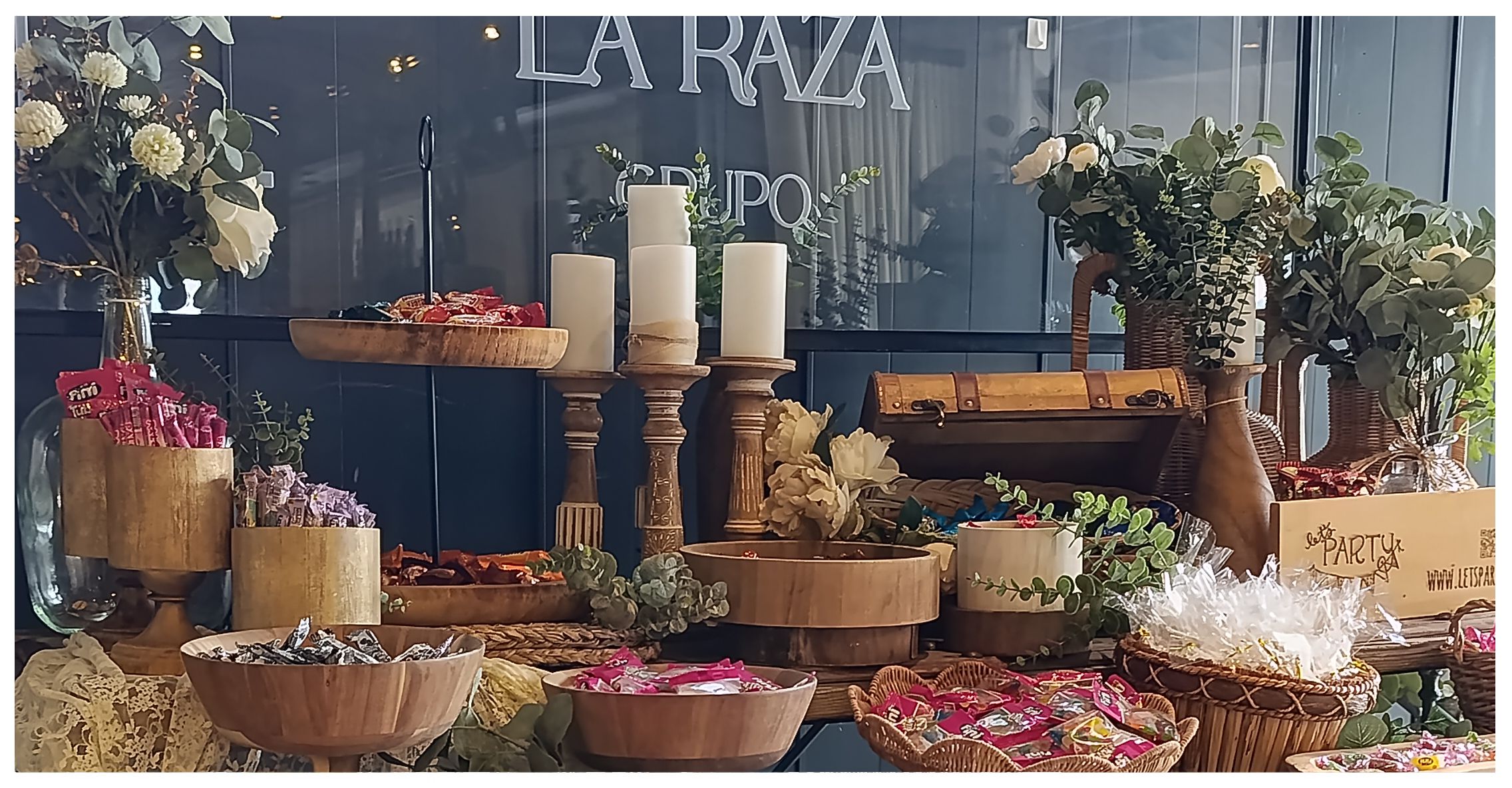 Candy bar boda elegante